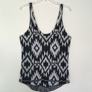 Wildfox White Label Aztec Sweater Knit Tank XS